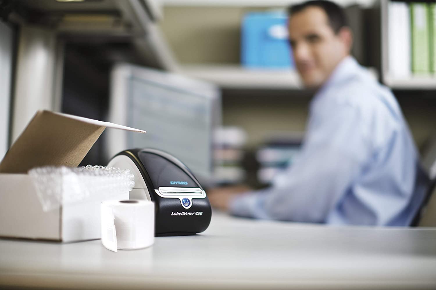 DYMO Label Printer | LabelWriter 450 Direct Thermal Label Printer, Great for Labeling, Filing, Mailing, Barcodes and More, Home & Office Organization DYMO Label Printer | LabelWriter 450 Direct Thermal Label Printer, Great for Labeling, Filing, Mailing, Barcodes and More, Home & Office Organization